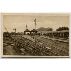 FERROCARRIL ANTIGUA TARJETA POSTAL MENDOZA ESTACION DE TREN